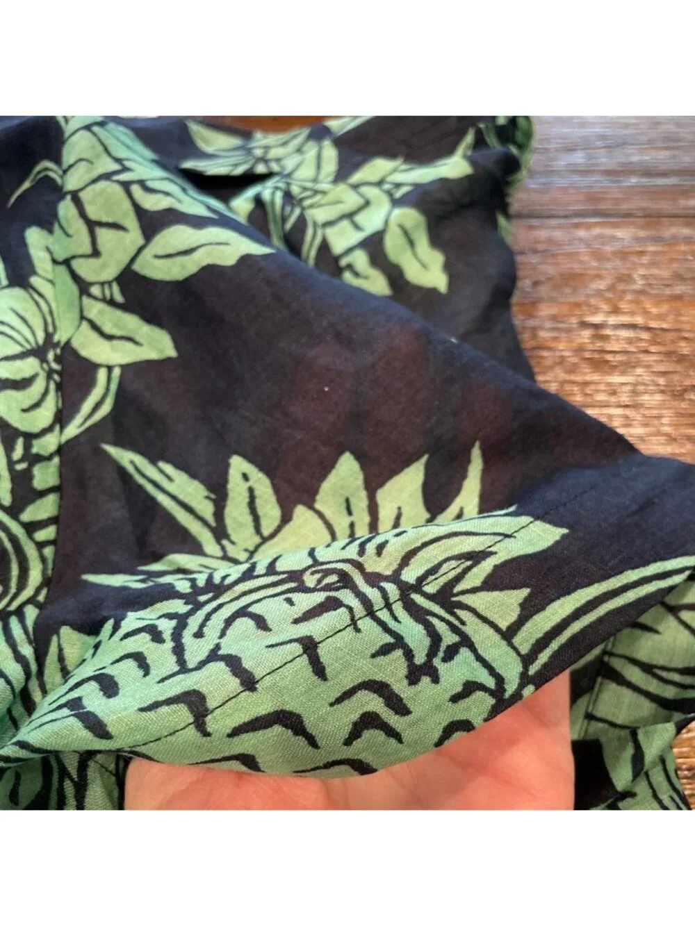 NWT J.Crew Cerise Shirt-Dress Sz 12 Tropical Pineapple Garden Navy Matcha Resort